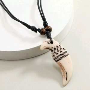 Mens Tribal Eagle Tooth Necklace
